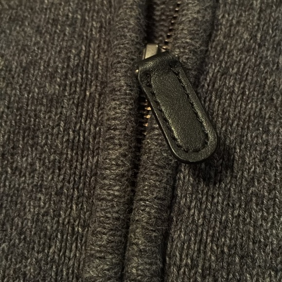 Denver Hayes Dark Gray Zip-Up Sweater - Picture 12 of 12